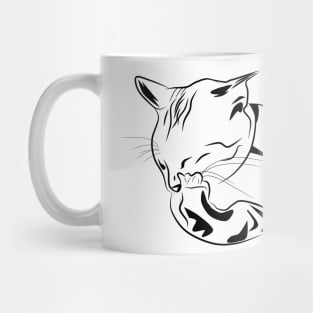 Sleeping cat Mug